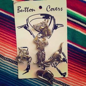 Vintage Western Button Covers